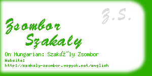 zsombor szakaly business card